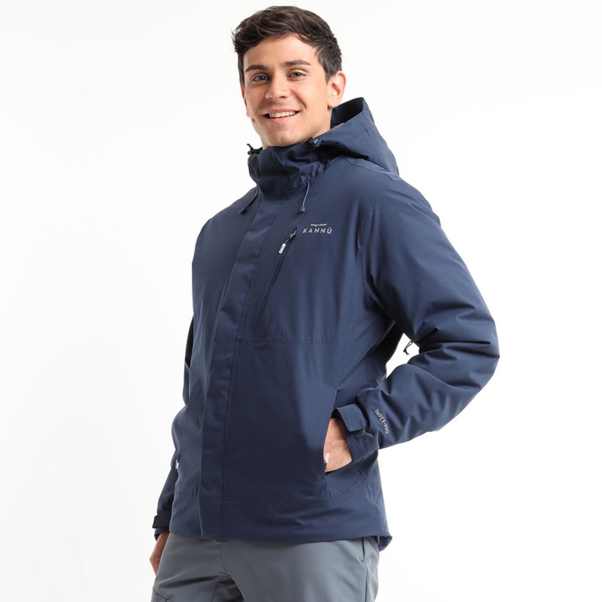 KANNU - Parka Térmica Impermeable Octay Hombre Azul KANNU