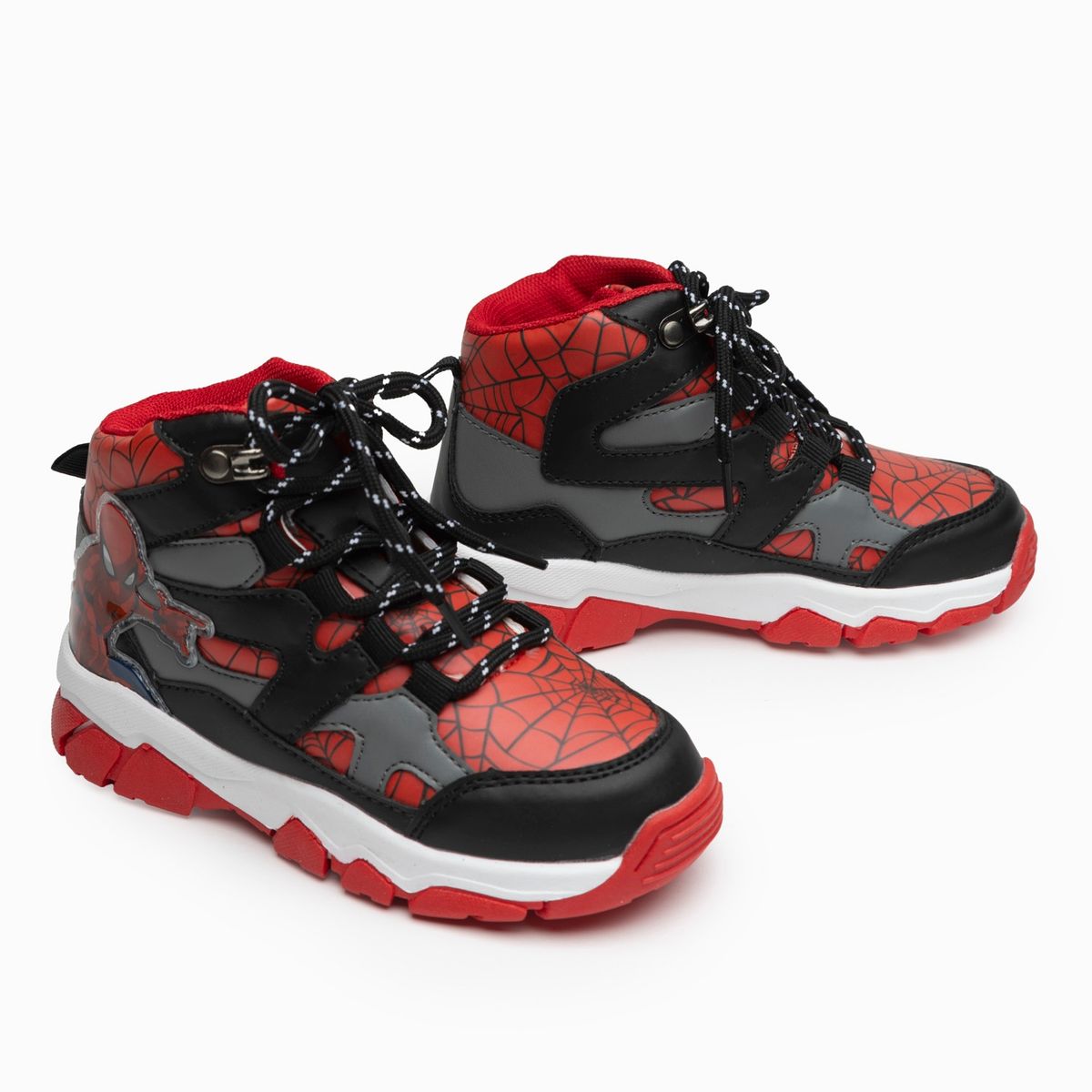 MARVEL - Zapatilla Caña Alta Outdoor Niño Spiderman Rojo Marvel