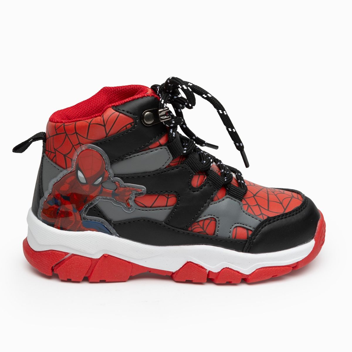 MARVEL - Zapatilla Caña Alta Outdoor Niño Spiderman Rojo Marvel