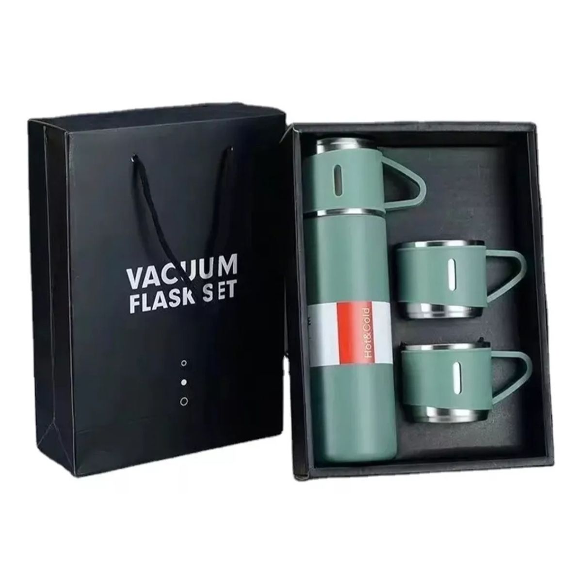 GENERICO - Set Termos De Agua Caliente Vasos Termicos Cafe + 3 Tazas