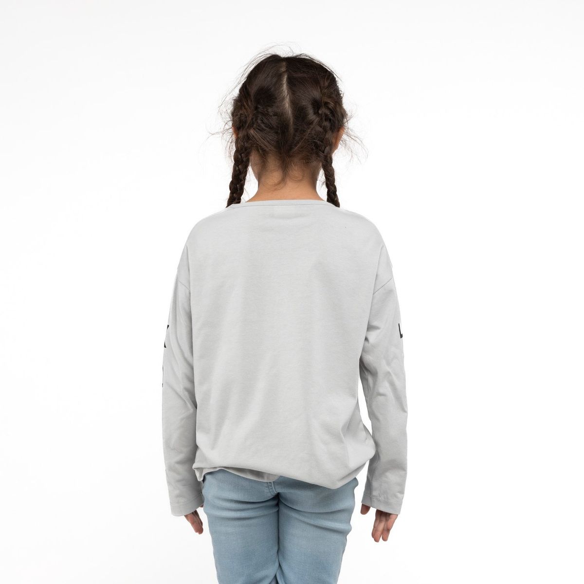 DISNEY - Polera Manga Larga Niña Walk Gris Minnie Disney