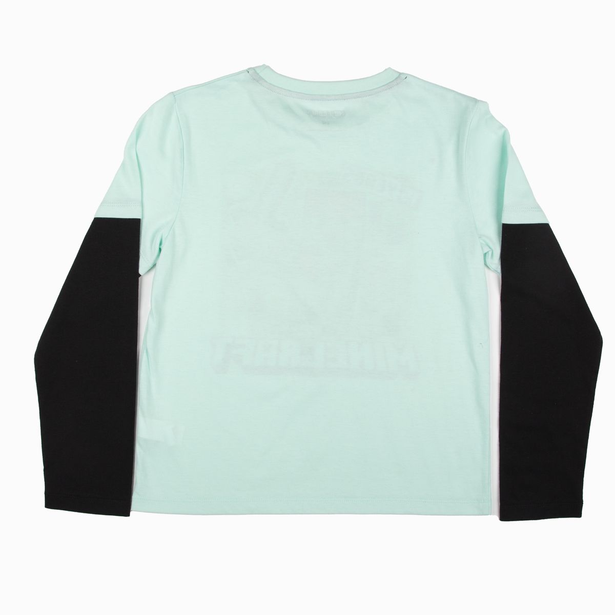 MINECRAFT - Polera Manga Larga Niña Doble Manga Verde Minecraft