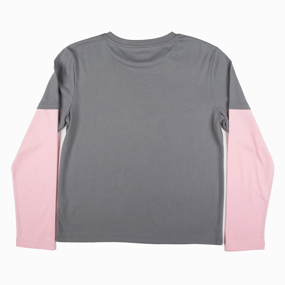 SNOOPY - Polera Manga Larga Niña Good Vibes Gris Snoopy