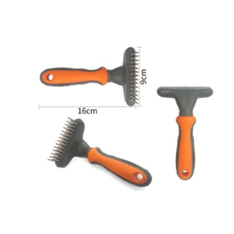 GENERICO - Peine Cepillo Para Mascotas Cuidado Higiene 16cm