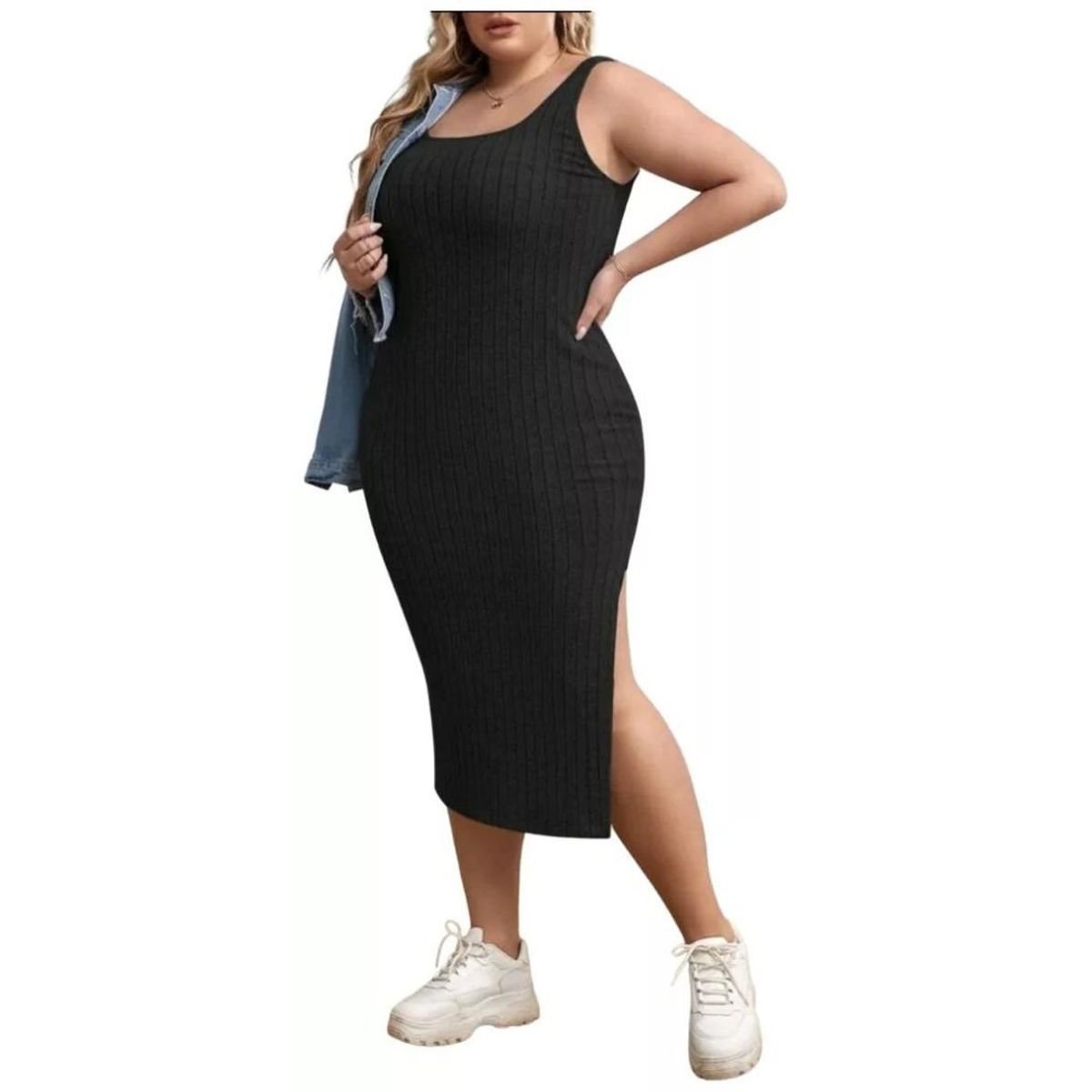 GENERICO - VESTIDO CASUAL JUVENIL DE VERANO PLUS SIZE V001