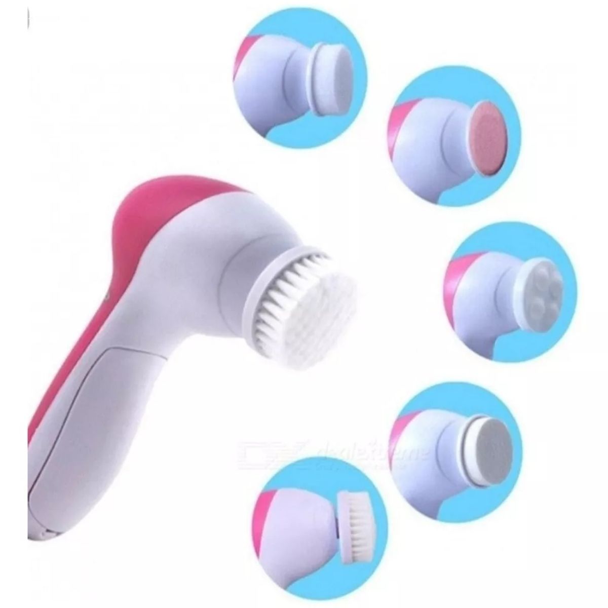 GENERICO - Cepillo Limpiador Facial 5 En 1 Masajeador Exfoliante
