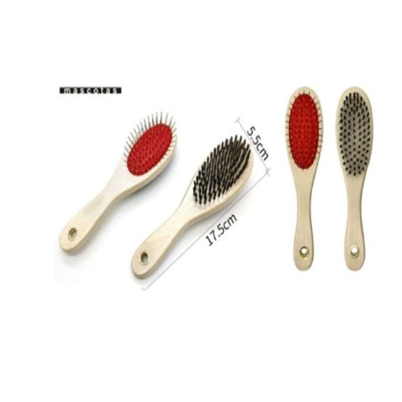 GENERICO - Pack Peine Cepillo Para Mascotas Cuidado Higiene 17cm