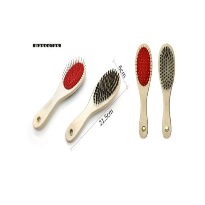 GENERICO - Pack Peine Cepillo Metalico Para Mascotas Cuidado 21cm