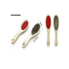 GENERICO - Pack Peine Cepillo Metalico Para Mascotas Cuidado 21cm