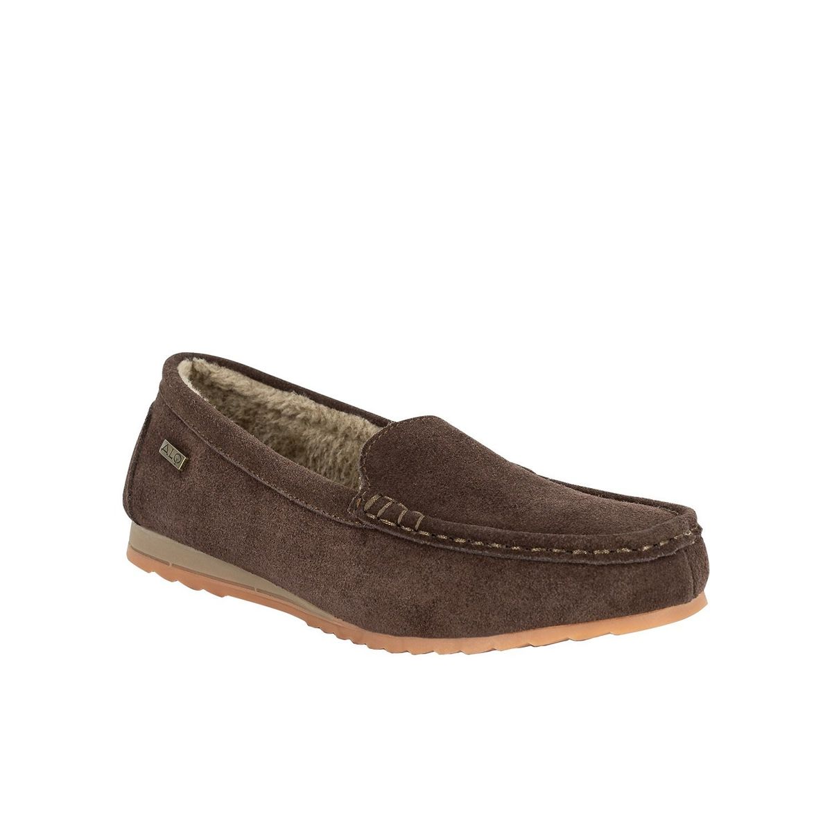 ALQUIMIA - Mocasin de Cuero con Chiporro Mujer Café Amur Alquimia