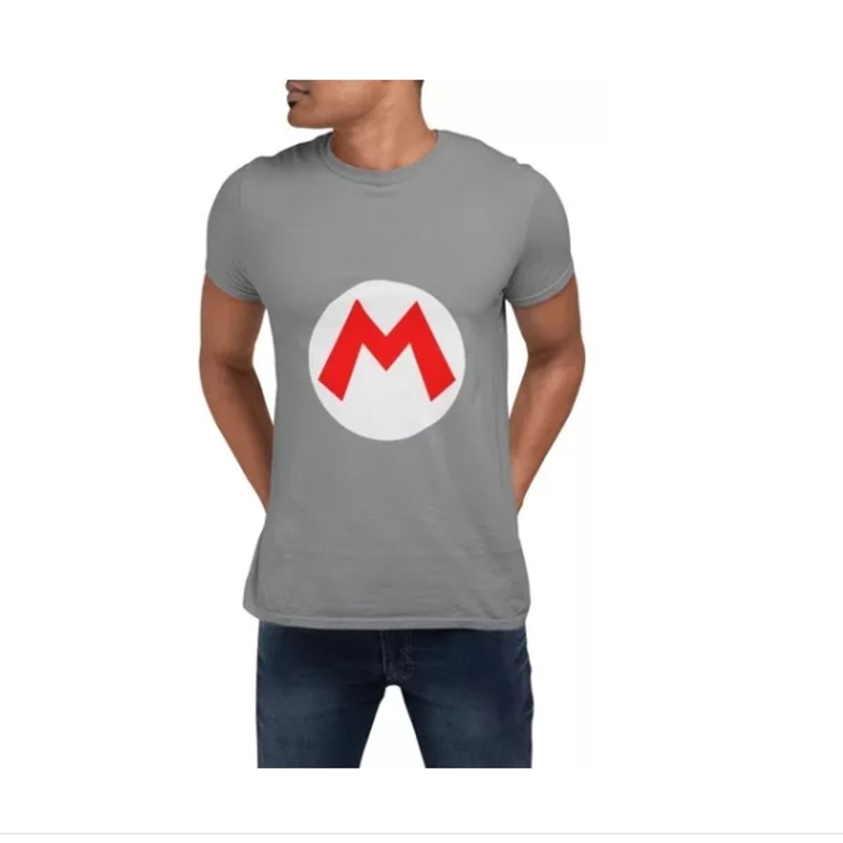 GENERICO - Polera Unisex Mario Bros Videojuego Estampada Algodon