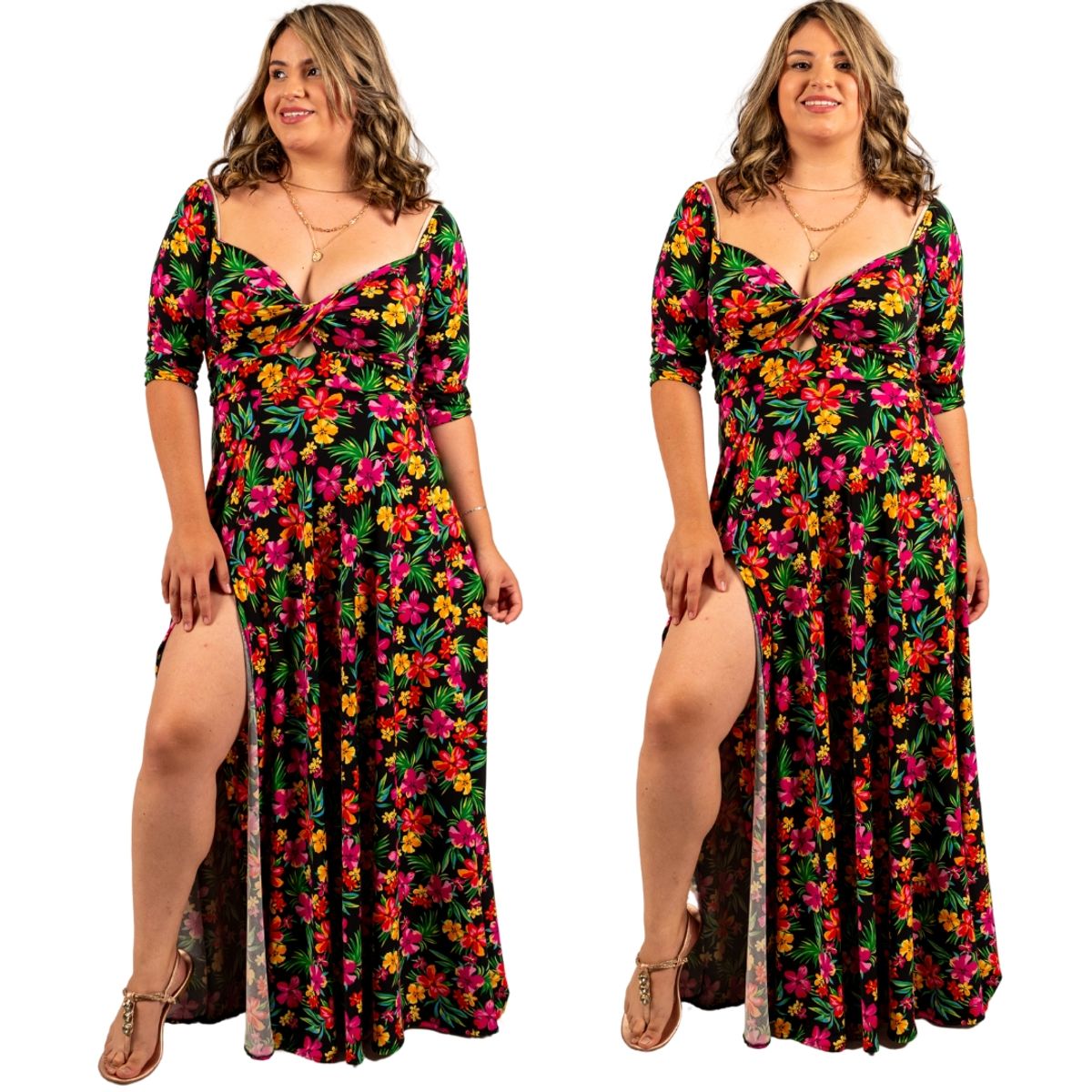 GENERICO - VESTIDO LARGO MARCA KADRIHEL FIESTA GALA COCTEL DAMA DE HONOR V105