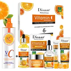 DISAAR - Set Rutina Completa Skincare de Vitamina C y Ácido Hialurónico