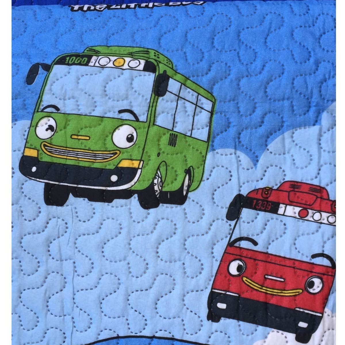 COMPRAPO - Cubrecama Quilt Infantil Liviano 1.5 Pza Mod. The Little Bus