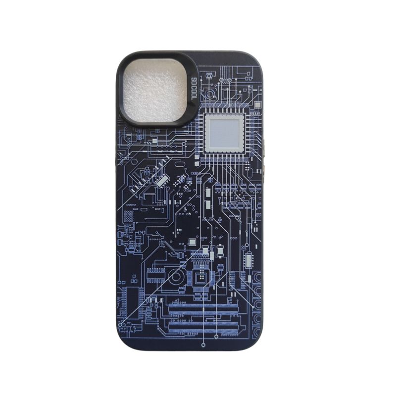 GENERICO - Carcasa con DIseño Floral para Iphone 15 - Azul