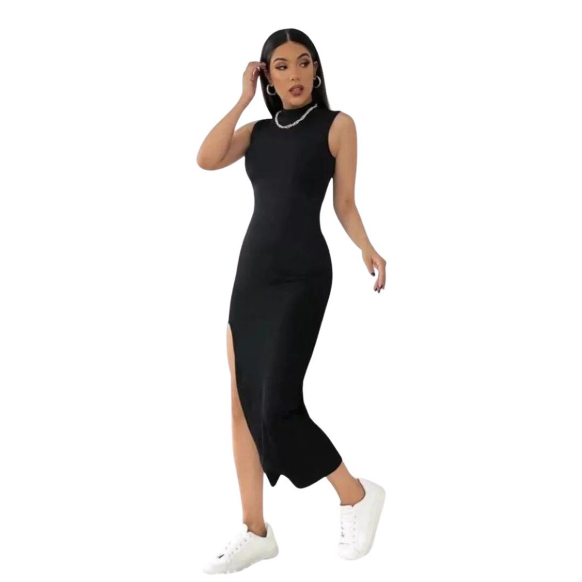 GENERICO - VESTIDO CASUAL AJUSTADO JUVENIL VERANO PRIMAVERA PLUS SIZE V003
