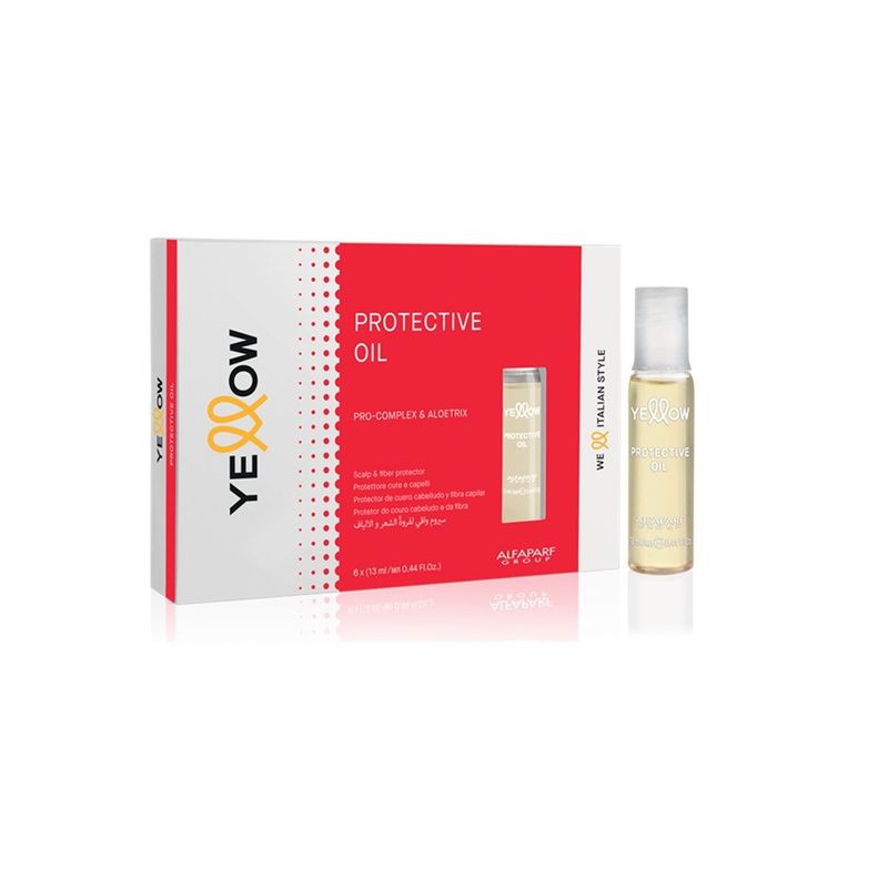 ALFAPARF MILANO - Pack 6 Ampollas protector Capilar Tintura YELLOW PROTECTIVE OIL
