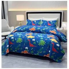COMPRAPO - Cubrecama Quilt Infantil Liviano 1.5 Pza Mod. Dino Colors