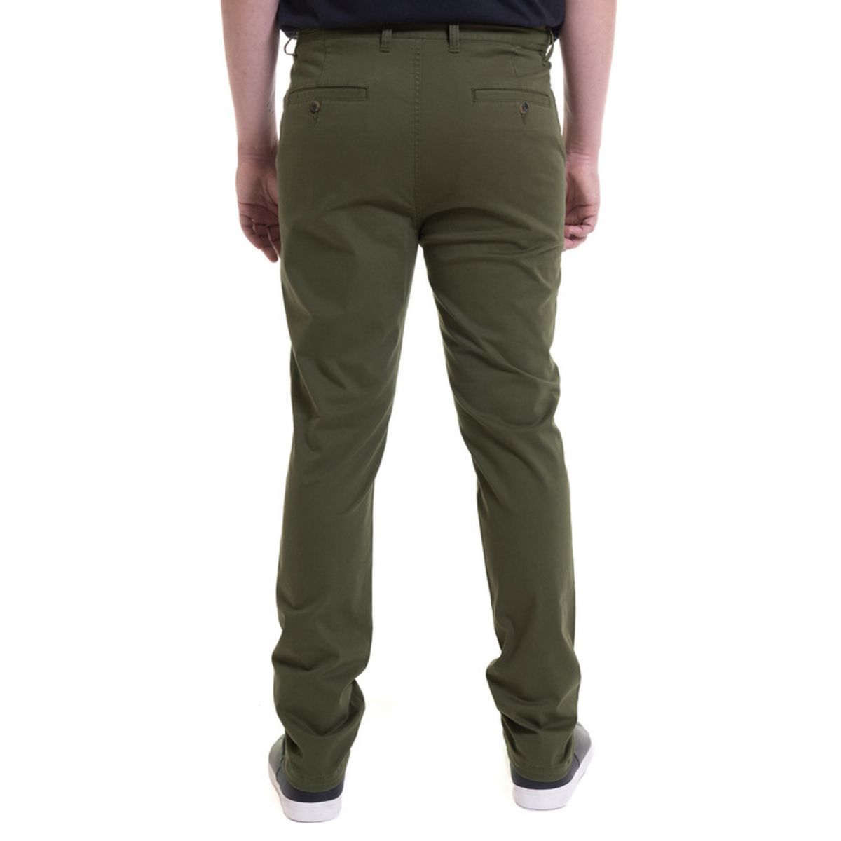 TRUVAL - Pantalon Frente Plano Spandex Khaki TRUVAL
