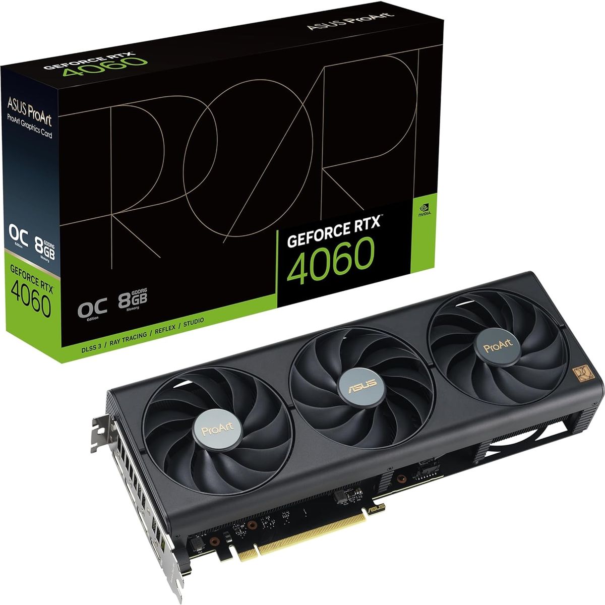 ASUS - Tarjeta Video Asus ProArt GeForce RTX 4060 OC 8GB GDDR6 ASUS