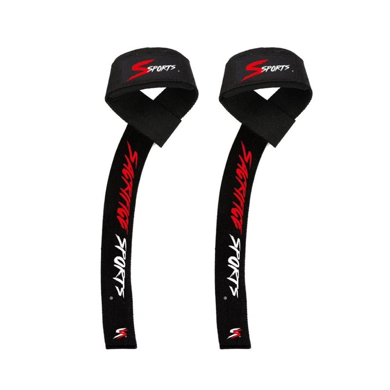 GENERICO - Agarraderas Straps Antideslizantes Sacrifice Sports Negras