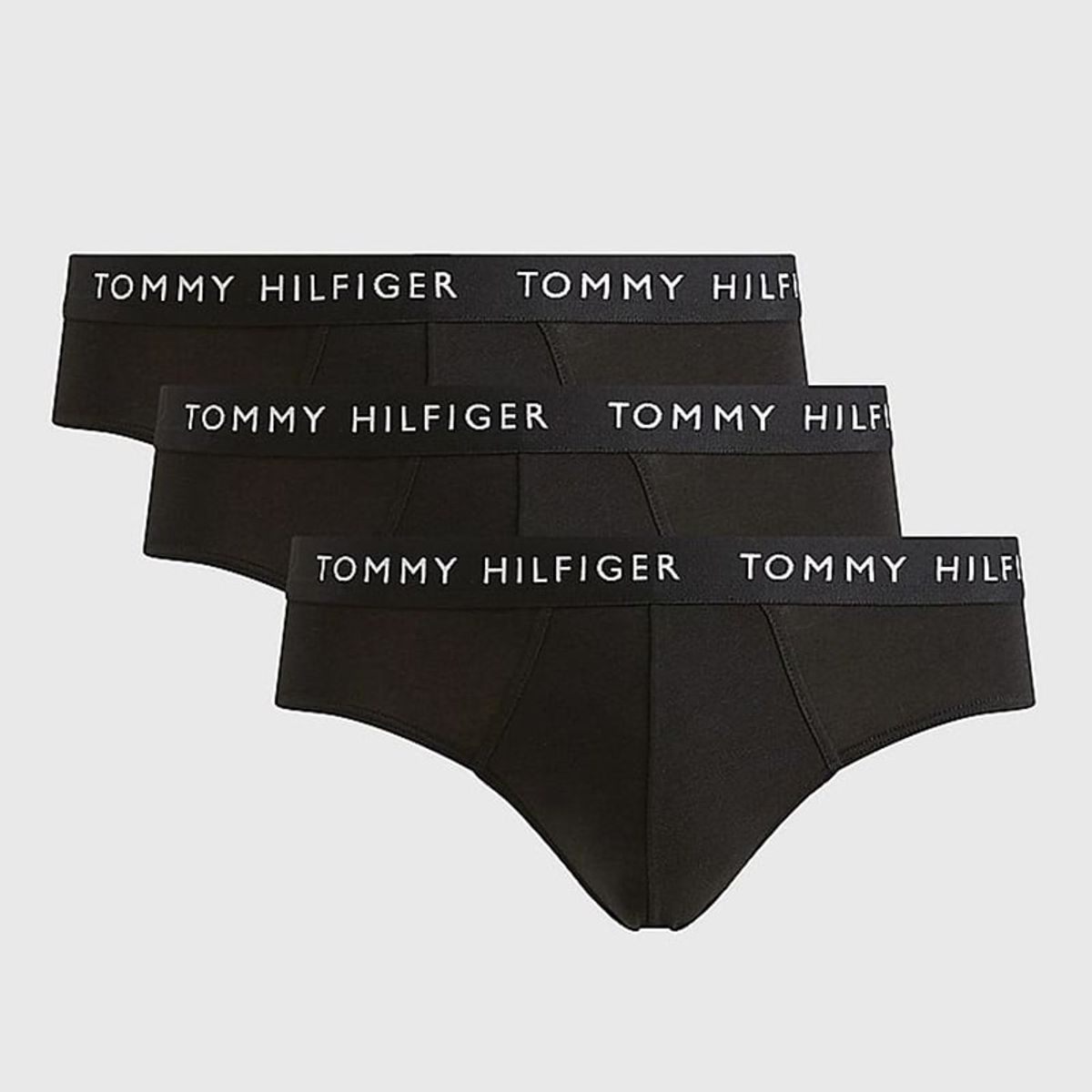 TOMMY HILFIGER - Pack 3 Calzoncillos Slip Essential Negro Tommy Hilfiger