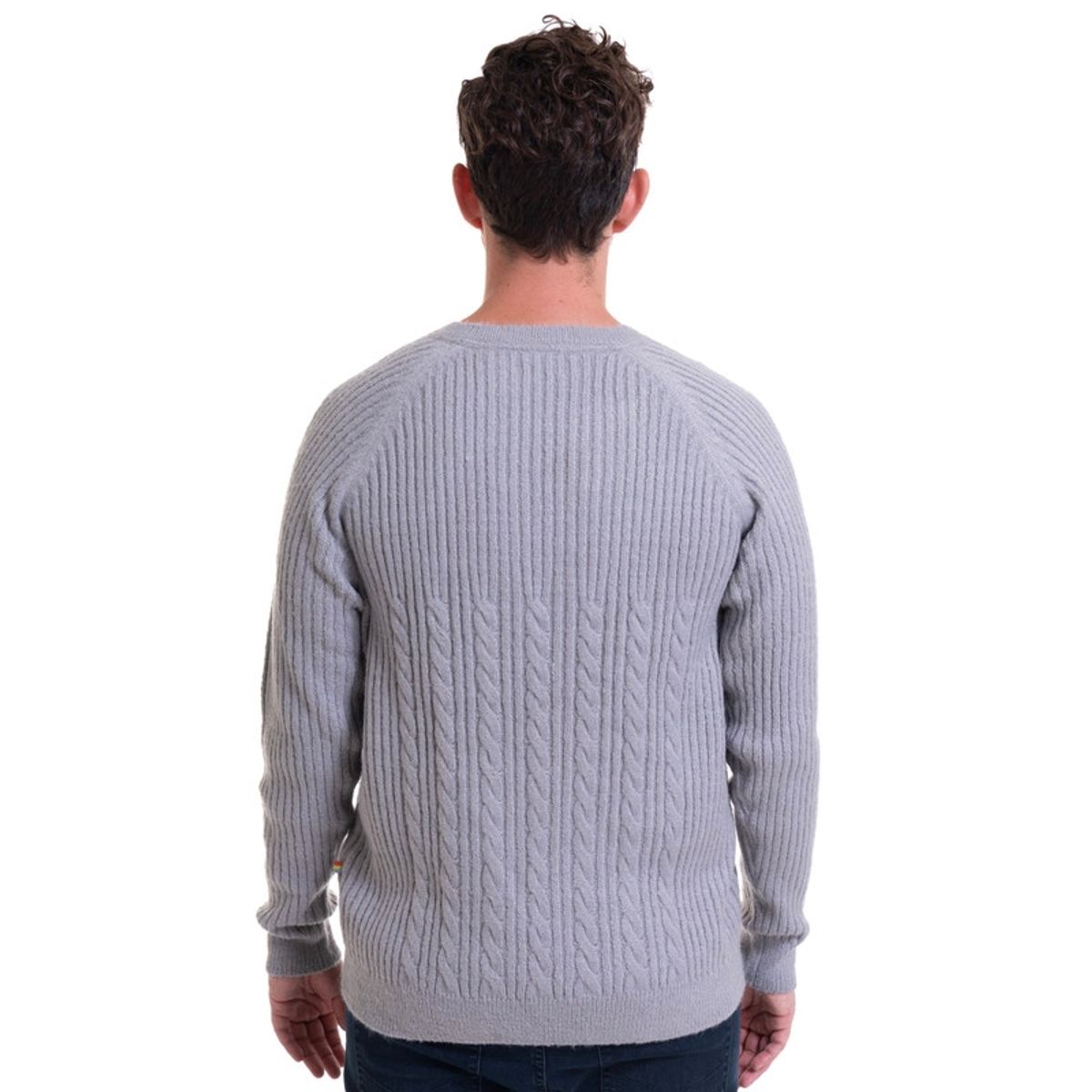 TRUVAL - Sweater Cuello Redondo Textura Melange medio TRUVAL.