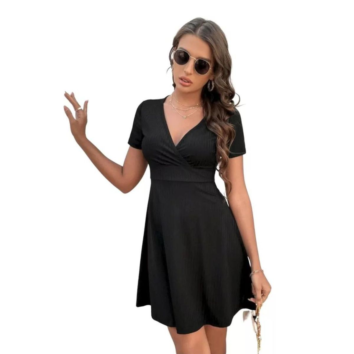 GENERICO - VESTIDO CORTO CASUAL JUVENIL V007