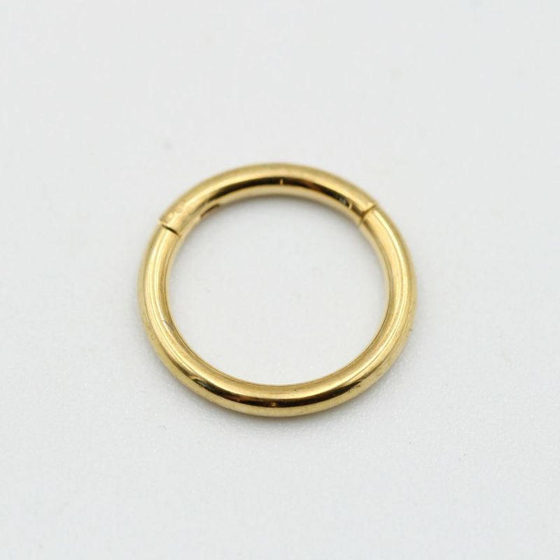 GENERICO - Argolla PVD oro Cierre Click 8 mm Philippa Joyas