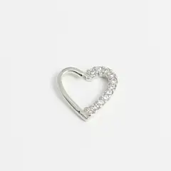 GENERICO - Argolla Daith corazon cintillo circones frontal izquierdo Philippa Joyas