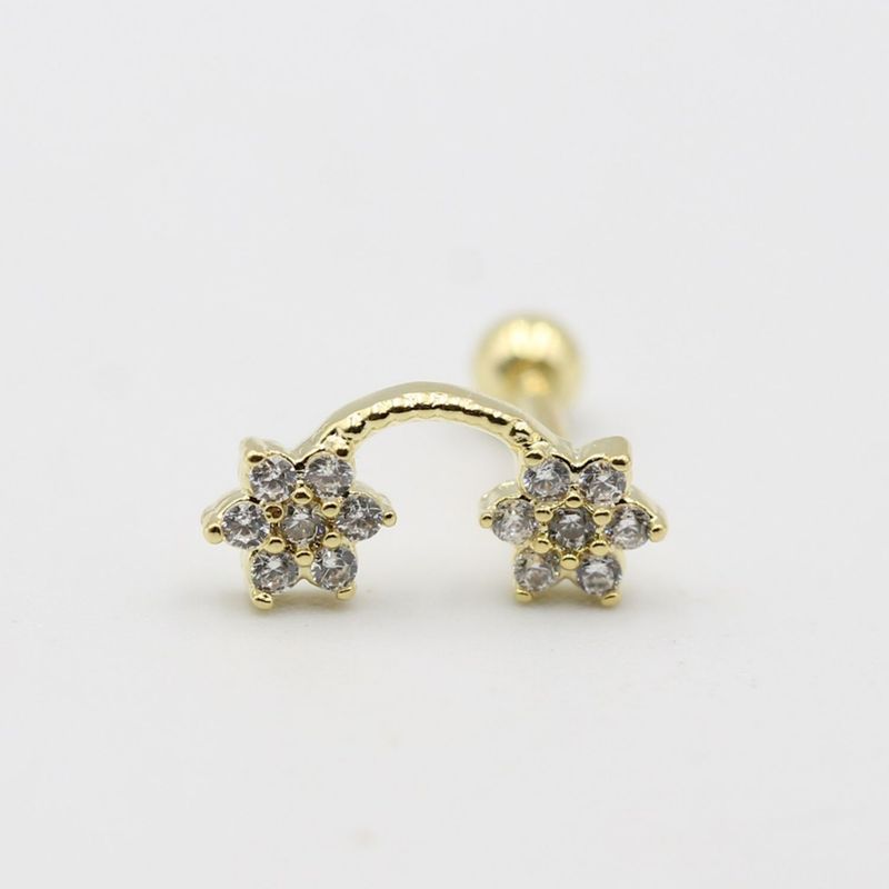 GENERICO - Piercing Flores unidas con circones Philippa Joyas