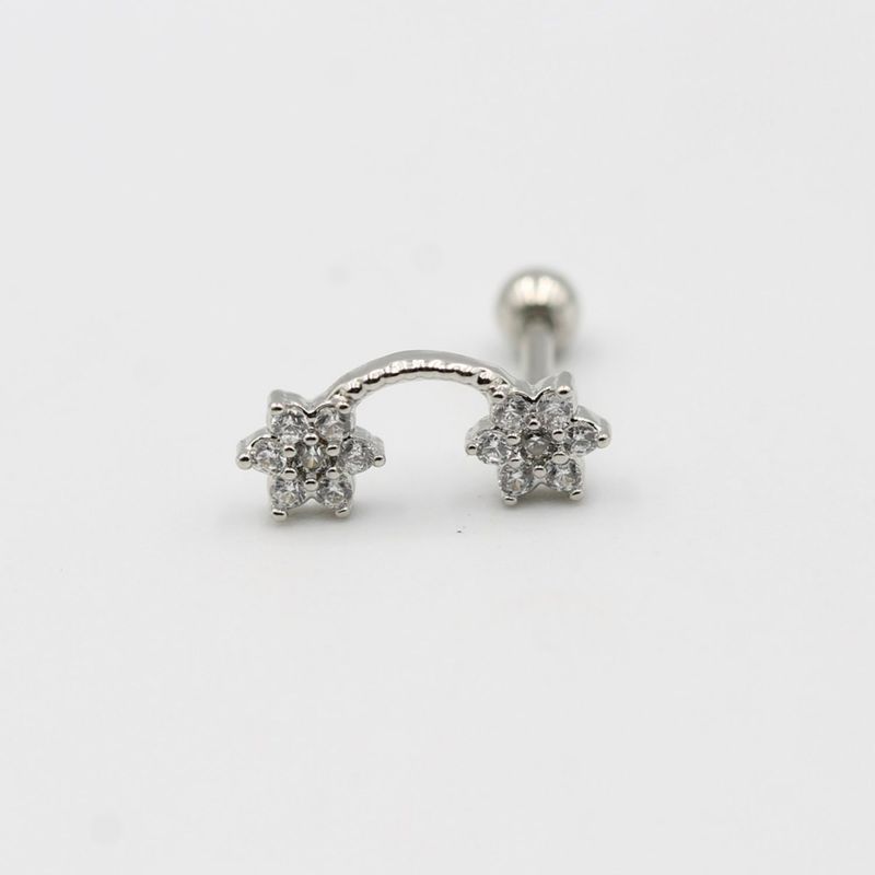 GENERICO - Piercing Flores unidas con circones Philippa Joyas