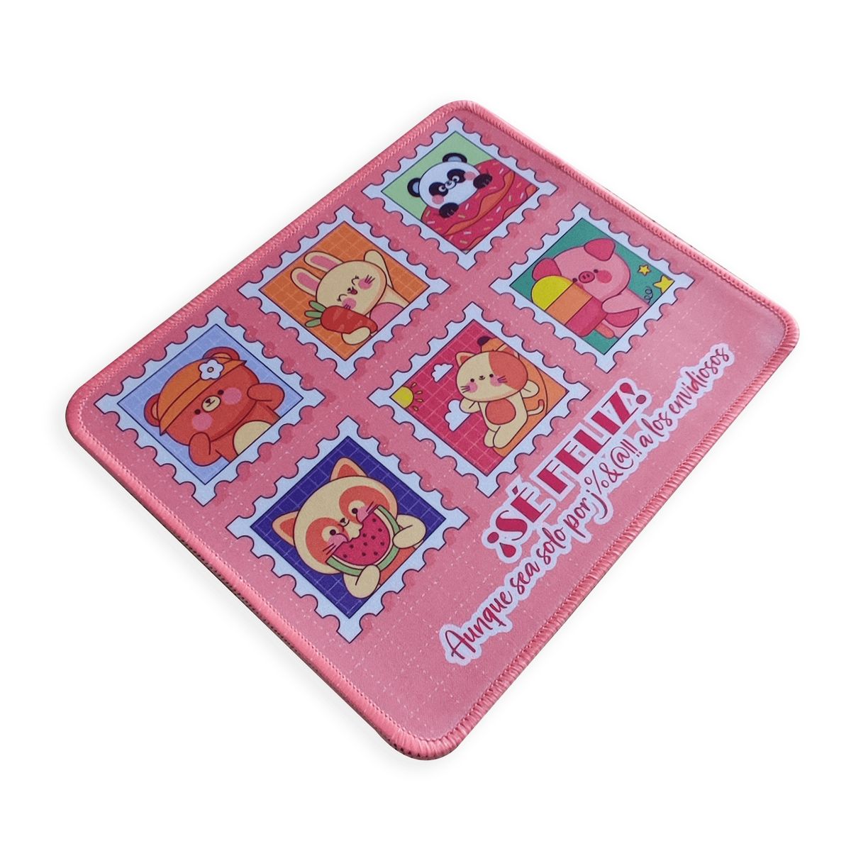 GENERICO - Mousepad Sé Feliz Kawaii 20x24cm Comic Way