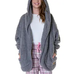 BAZIANI - Pijama Mañanita Corderito Capucha Mujer 8561