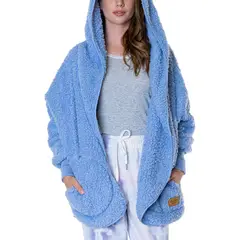 BAZIANI - Pijama Mañanita Corderito Capucha Mujer 8561