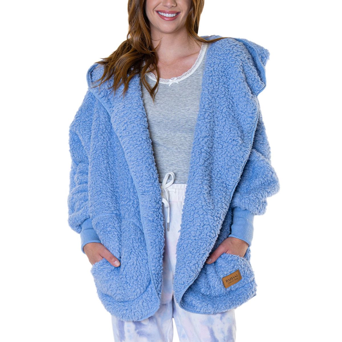BAZIANI - Pijama Mañanita Corderito Capucha Mujer 8561
