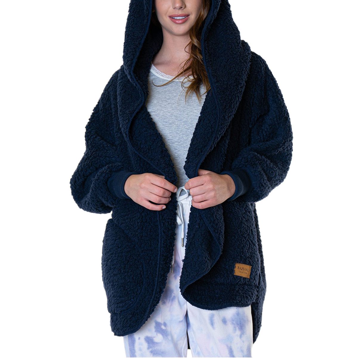 BAZIANI - Pijama Mañanita Corderito Capucha Mujer 8561