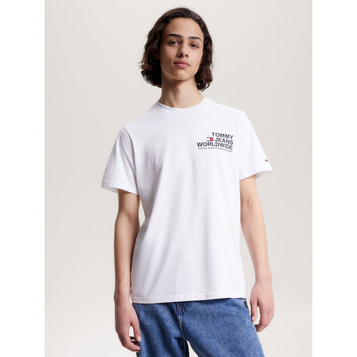 TOMMY HILFIGER - Polera Entry Concert Con Logo Blanco Tommy Hilfiger