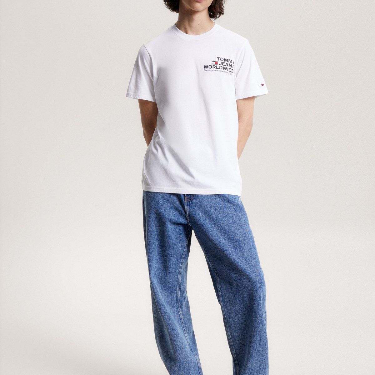 TOMMY HILFIGER - Polera Entry Concert Con Logo Blanco Tommy Hilfiger