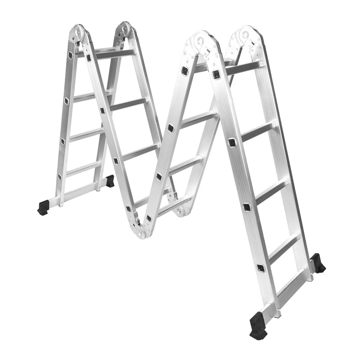 HALTEN - Escalera Plegable Multipropósito 16 Peldaños