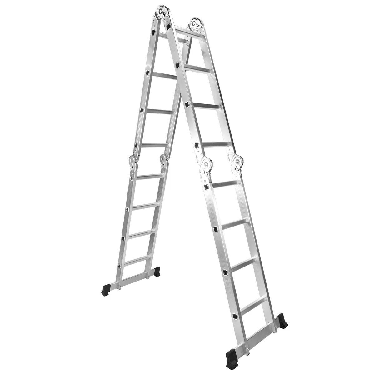 HALTEN - Escalera Plegable Multipropósito 16 Peldaños