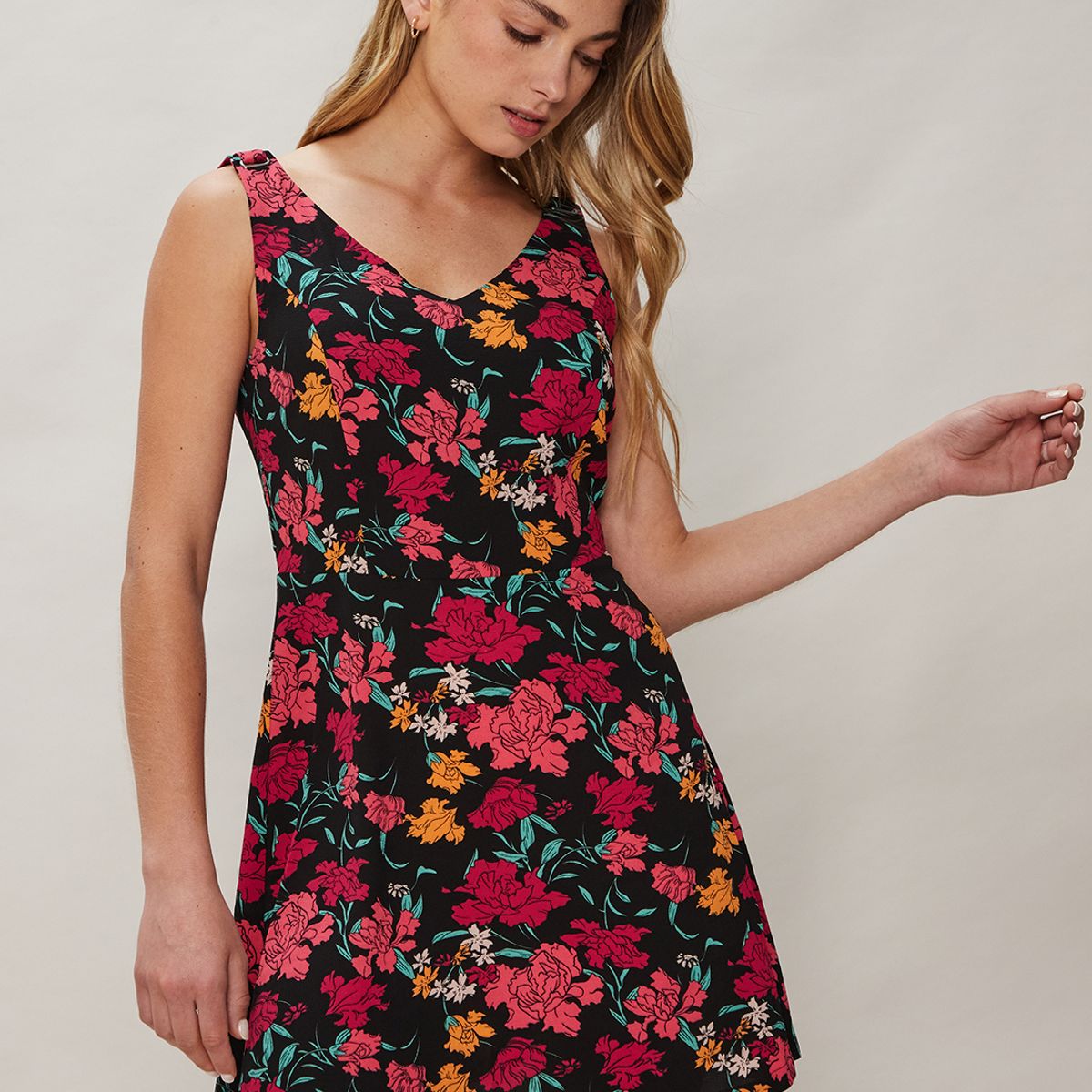 ASH - Vestido Corto Negro Mujer Ash
