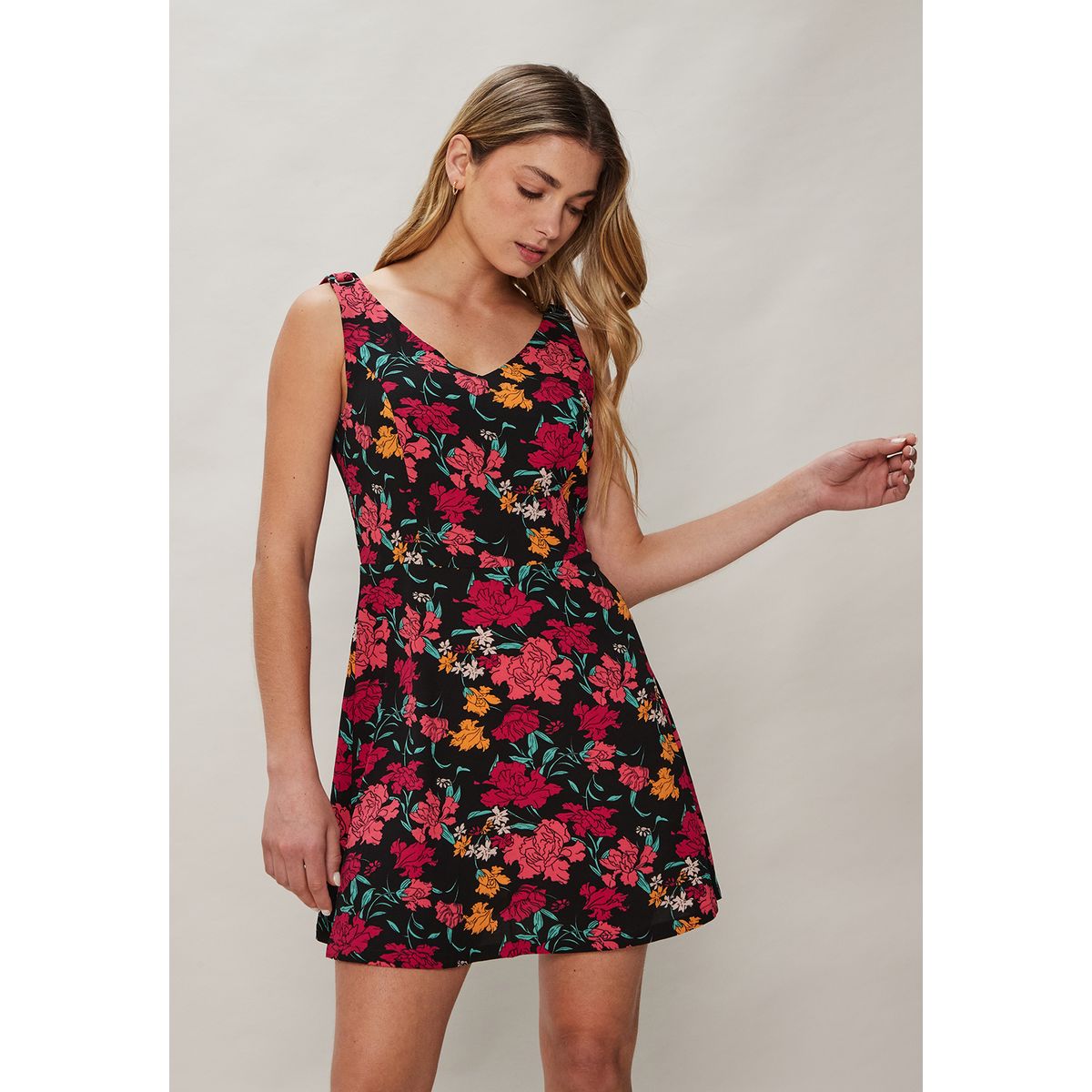 ASH - Vestido Corto Negro Mujer Ash