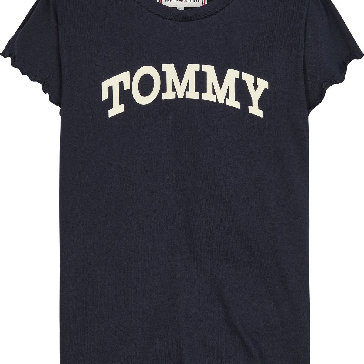 TOMMY HILFIGER - Polera Essential De Algodón Azul Tommy Hilfiger