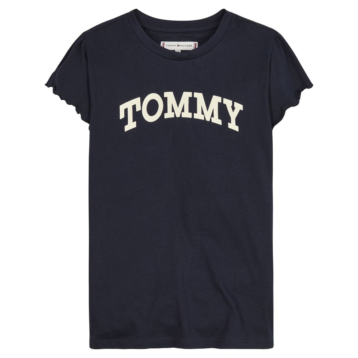 TOMMY HILFIGER - Polera Essential De Algodón Azul Tommy Hilfiger