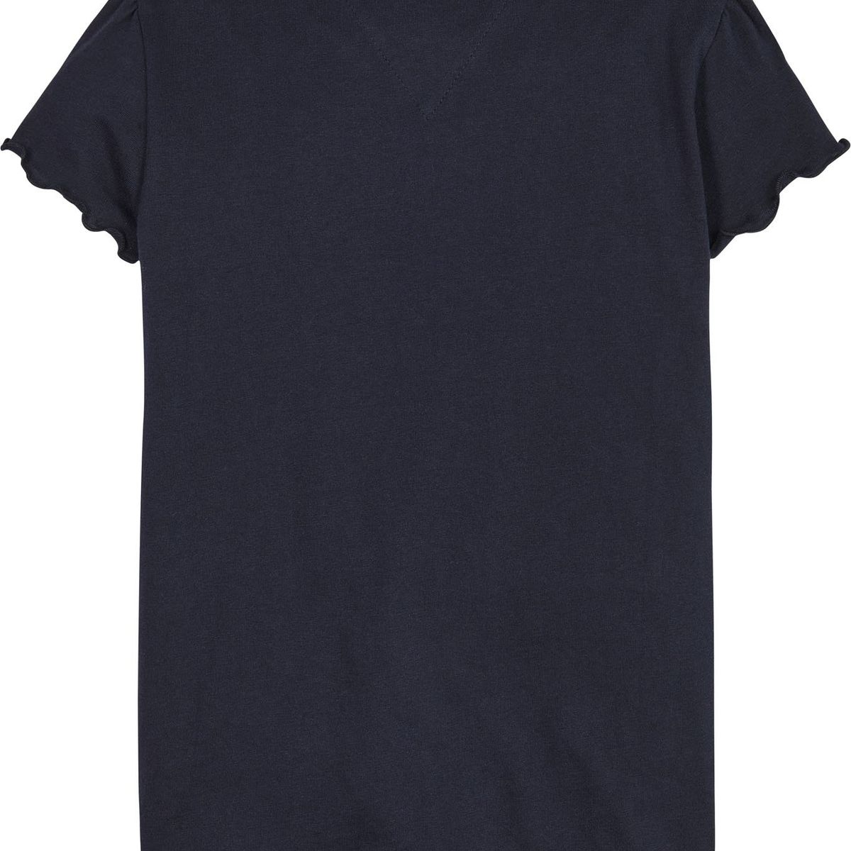 TOMMY HILFIGER - Polera Essential De Algodón Azul Tommy Hilfiger