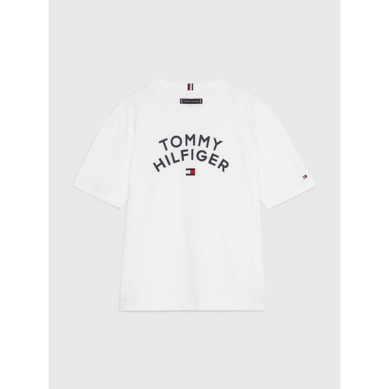 TOMMY HILFIGER - Polera Logo Gráfico Archive Blanco Tommy Hilfiger