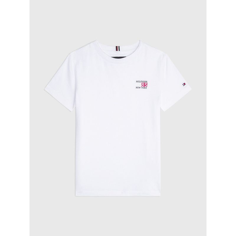 TOMMY HILFIGER - Polera Con Logo Gráfico New York Blanco Tommy Hilfiger