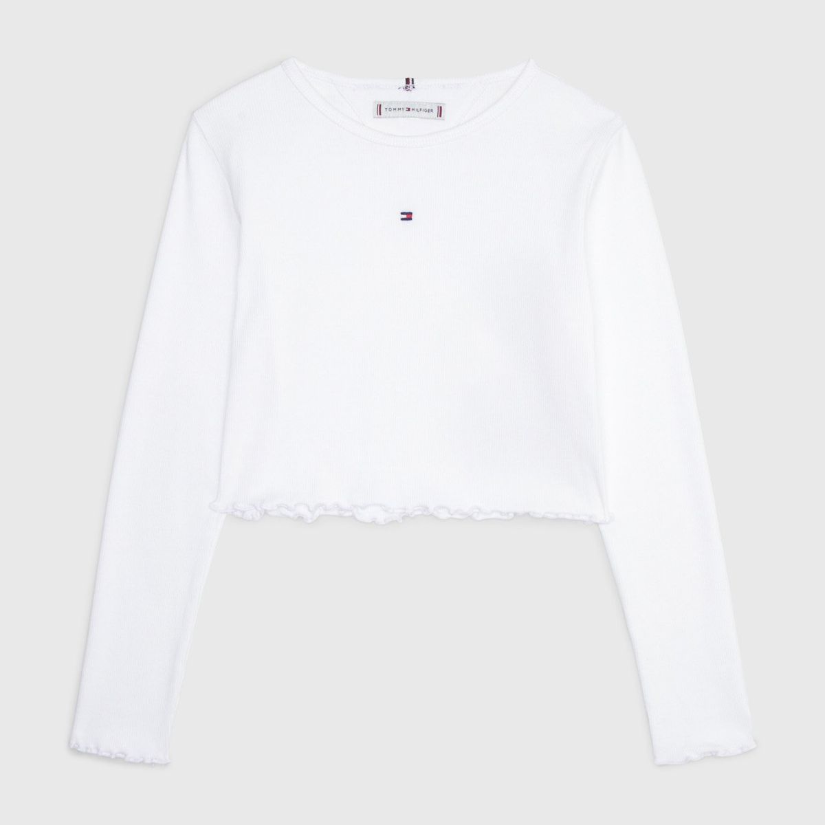 TOMMY HILFIGER - Polera Essential Slim Fit Blanco Tommy Hilfiger