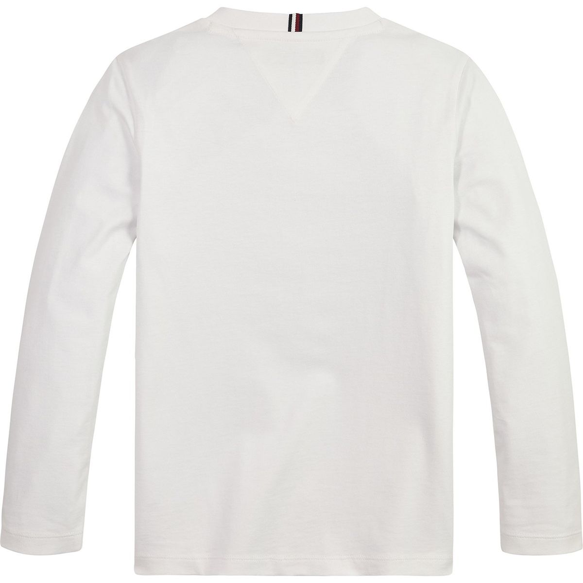 TOMMY HILFIGER - Polera Flag Rib Insert  Blanco Tommy Hilfiger